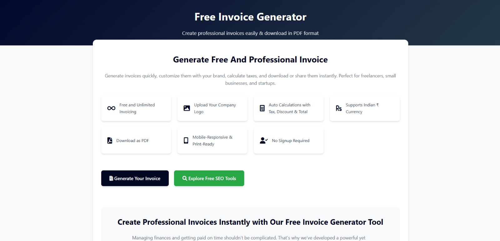 invoice generator tool